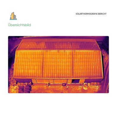 Thermalbild Ihrer PV Anlage im laufenden Betrieb